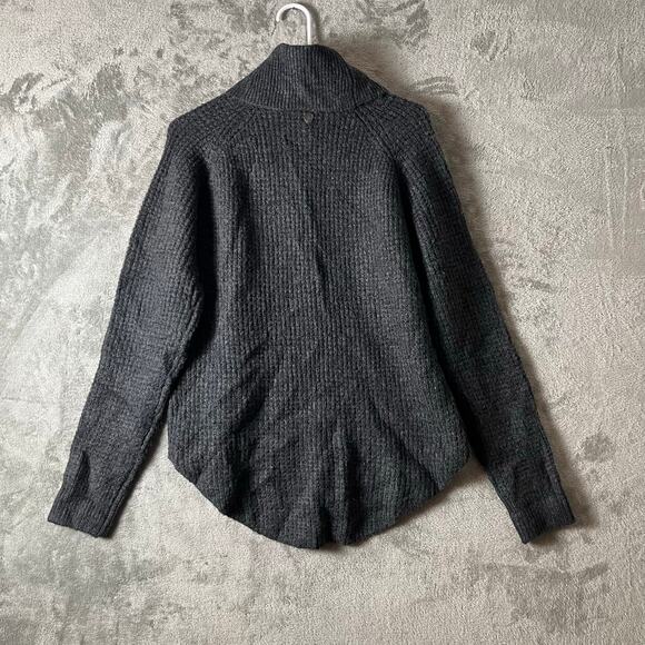 Kuhl Sienna Sweater Chunky Knit Heavyweight Roomy Fit Gray Hiking Gorpcore - Picture 4 of 8